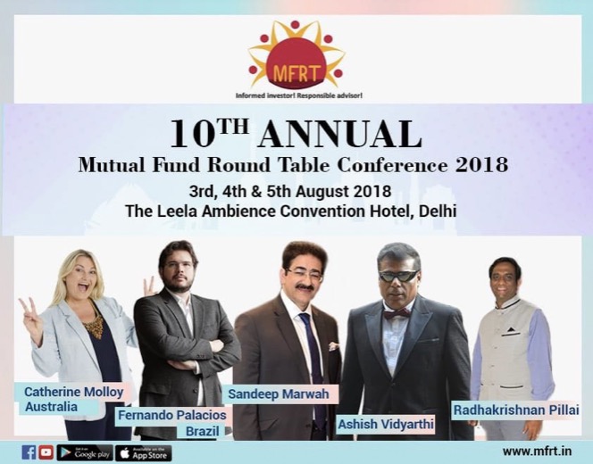 Speaker banner at the Mutual Fund Round Table, New Delhi