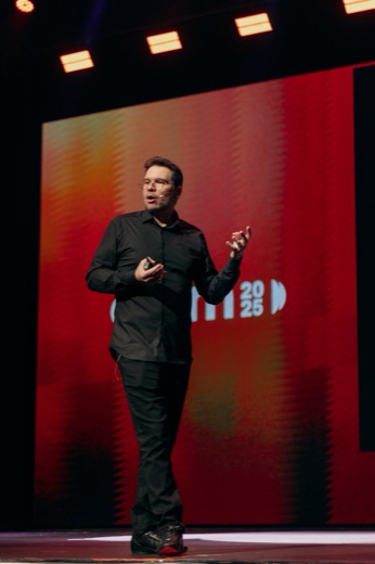Full stage view during a keynote