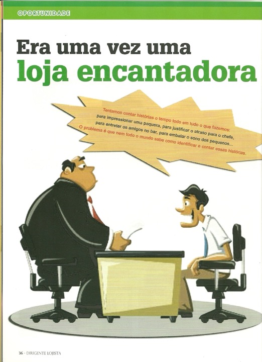 Magazine feature about storytelling for retail